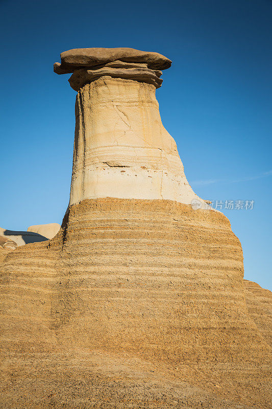 砂岩风景Badlands Drumheller加拿大